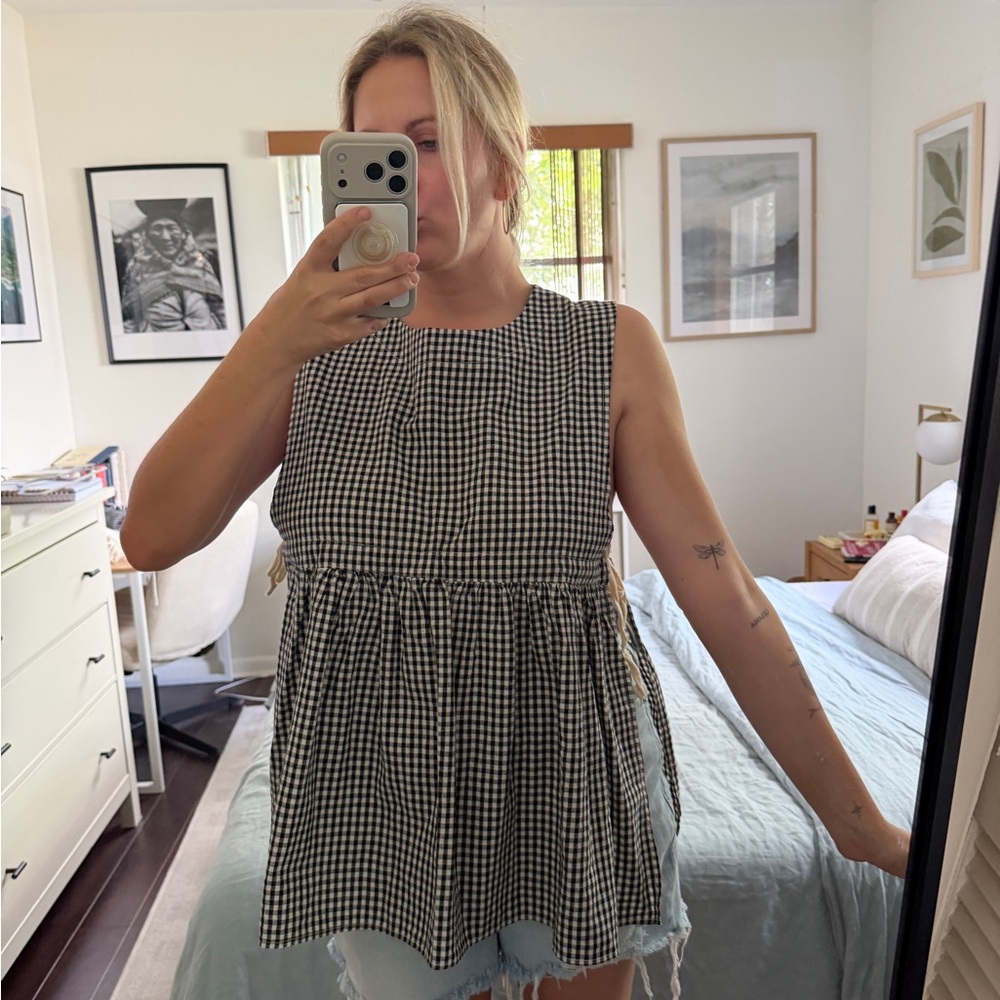 Olive Clothing Gingham Top